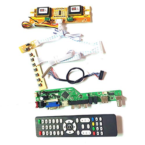 M190EN04 V1 V2 V3 HDMI VGA USB AV LCD Panel Monitor Tastatur + Fernbedienung + Wechselrichter LVDS 4CCFL 30Pin T.V53 Laufwerkkarte Board DIY Kit (M190EN04 V3) von U/R