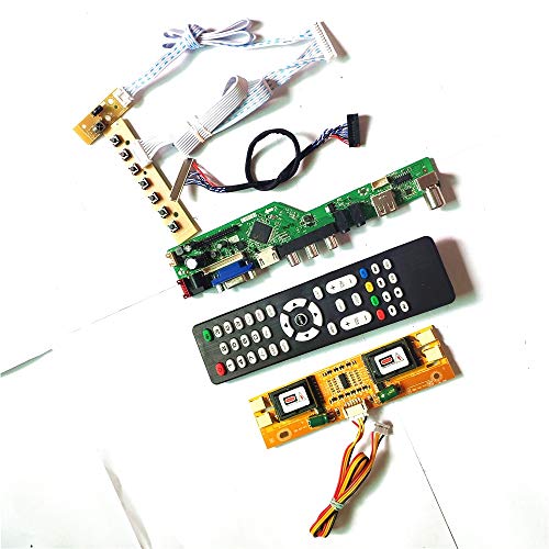 M201EW02 V1 V8 V9 HDMI VGA USB AV T.V53 Drive Card Board Keyboard + Fernbedienung + Inverter LVDS 4CCFL 30Pin LCD Panel Monitor DIY Kit (M201EW02 V9) von U/R