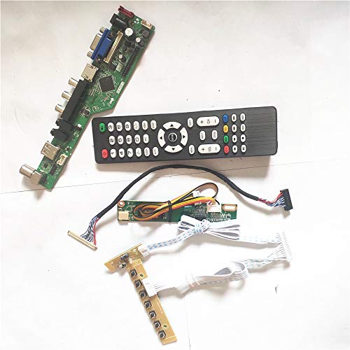 N121X4-L01/L02 USB VGA HDMI AV RF LCD Panel Monitor T.V53 Controller Board LVDS 20Pin 1CCFL Tastatur + Inverter + Fernbedienung DIY Kit (N121X4-L01) von U/R