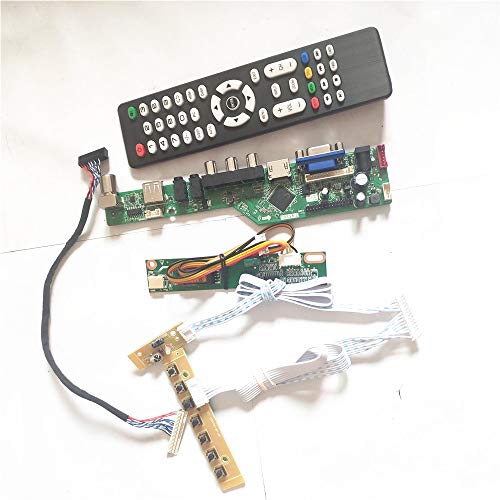 N121X5-L06/L07 T.V53 Controller Board USB VGA HDMI AV RF LVDS 20Pin 1CCFL Tastatur + Inverter + Fernbedienung LCD Panel Monitor DIY Kit (N121X5-L06) von U/R
