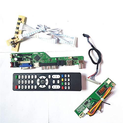 N141C3-L05/L07/L08 HDMI VGA USB AV RF Tastatur + Fernbedienung + Wechselrichter LVDS 1CCFL 30Pin LCD Panel Monitor T.V53 Drive Card Board Kit (N141C3-L07) von U/R