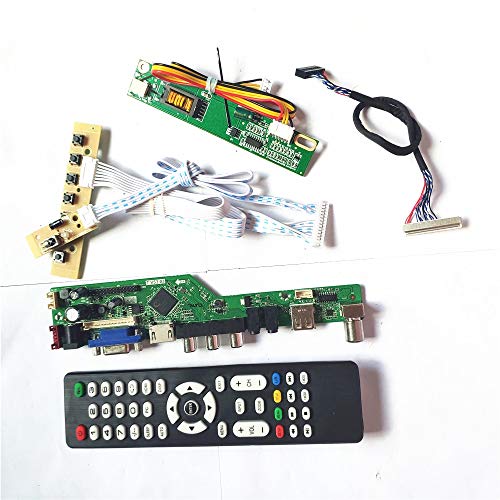 N141I3-L05/L07 LCD Panel Monitor T.V53 Drive Card Board LVDS 1CCFL 30Pin Tastatur + Fernbedienung + Inverter HDMI VGA USB AV RF DIY Kit (N141I3-L05) von U/R