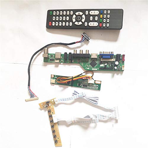 N141X5-L03/L04/L05 T.V53 Controller-Board USB VGA HDMI AV RF LVDS 20Pin 1CCFL Tastatur + Inverter + Fernbedienung LCD Panel Monitor Kit (N141X5-L04) von U/R