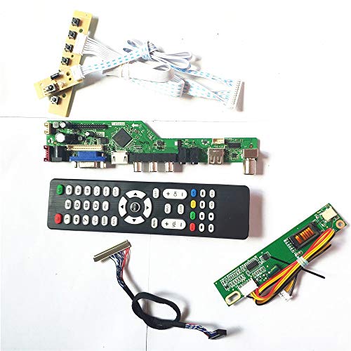 N141XA-L01 N141XA Tastatur + Fernbedienung + Wechselrichter LVDS 1CCFL 30Pin LCD Panel Monitor HDMI VGA USB AV RF T.V53 Drive Card Board DIY Kit (N141XA-L01) von U/R