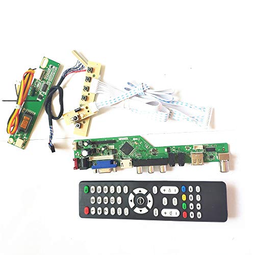 N154C1-L01/L02/L03 T.V53 Laufwerkskartenplatine LVDS 1CCFL 30Pin HDMI VGA USB AV RF LCD Panel Monitor Tastatur + Fernbedienung + Wechselrichter-Kit (N154C1-L02) von U/R