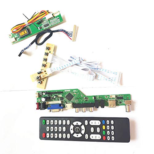 N154C2-L01/L02 LCD Panel Monitor Tastatur + Fernbedienung + Wechselrichter T.V53 Drive Card Board LVDS 1CCFL 30pin HDMI VGA USB AV RF DIY Kit (N154C2-L02) von U/R