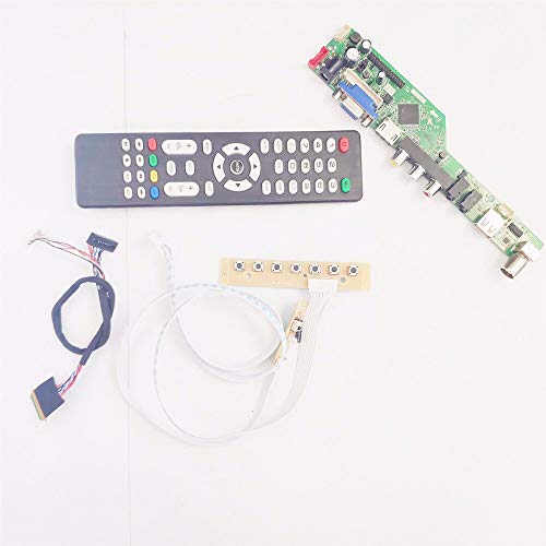 T.V53 Bildschirm Controller Treiber Board DIY Kit für LTN140AT07 Notebook PC LCD Panel VGA HDMI RF USB 1366 * 768 14 Zoll 40 Pin WLED LVDS (LTN140AT07-301) von U/R