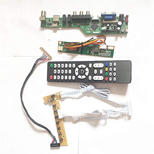 TM150XG-02L02D/E/F 1CCFL LVDS 20Pin T.V53 Laufwerkskartenplatine LCD Display Panel Inverter + Fernbedienung + Tastatur HDMI VGA AV USB RF Kit (TM150XG-02L02E) von U/R