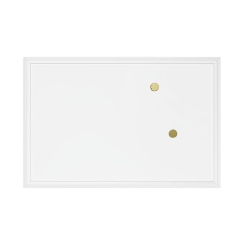 U Marken Magnetische Tafelfolie Wandtafel Kreidetafel, 50,8 x 76,2 cm, weiß Holz Rahmen Trockenwischer-Tafel von U Brands