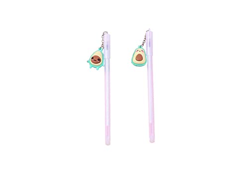 2 Stück Süße Avocado Gel Stift Cartoon 0,5 mm Schwarze Tinte Stifte Büro Schreibwerkzeuge Nadel Stifte Für SchuleNützlich und praktisch von U-K