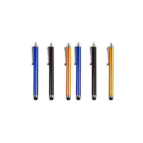 6er-Pack Handy-Touchscreen-Stift Leichter 9,0-Stift Handy Tablet Metallkondensator Stift Universal-Stift Touchscreen-Stifte für Smartphones Zufällige Farbe Hohe Qualität Robust und modischNützlich un von U-K