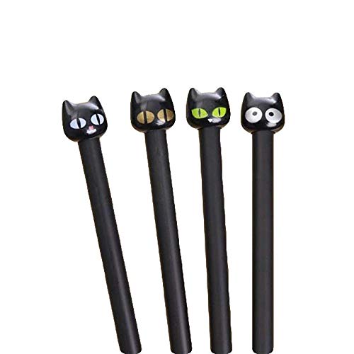 Kugelschreiber mit Cartoon-Katze, niedliches Geschenk für Studenten, Kinder, niedlich, hochwertig, praktisch, 4 Stück von U-K