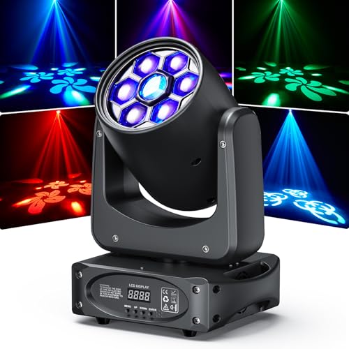 150W Moving Head LED Bühnenleuchten Bee-Eyes RGBW Partylichter 3 Prisma 8 Gobos 8 Farben dmx512 DJ Disco Lichter Strobe Funktion Spot Licht für Bar Party Club Hochzeit 150W Moving Head LED Bühnenleuchten Bee-Eyes RGBW Partylichter 3 Prisma 8 Gobos 8 Farben dmx512 DJ Disco Lichter Strobe Funktion Spot Licht für Bar Party Club Hochzeit von U`King