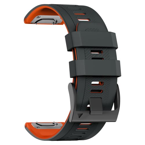 U-LIMVE Armband für Garmin Fenix 8 51mm/Fenix 7X Pro/Fenix 7X/Fenix 6X Pro/Fenix 6X/Fenix 5X/Fenix 3, Silikon QuickFit 26mm Armband für Garmin Descent Mk3i 51mm/Epix Pro 51mm/TACTIX 7 von U-LIMVE