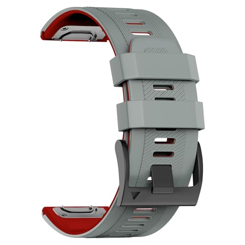U-LIMVE Armband für Garmin Fenix 8 51mm/Fenix 7X Pro/Fenix 7X/Fenix 6X Pro/Fenix 6X/Fenix 5X/Fenix 3, Silikon QuickFit 26mm Armband für Garmin Descent Mk3i 51mm/Epix Pro 51mm/TACTIX 7 von U-LIMVE