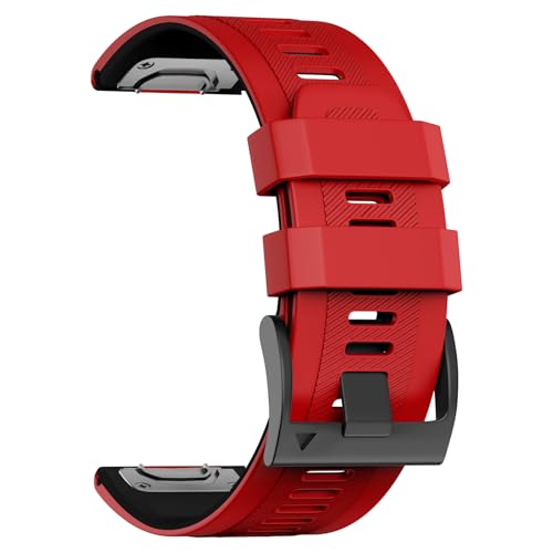 U-LIMVE Armband für Garmin Fenix 8 51mm/Fenix 7X Pro/Fenix 7X/Fenix 6X Pro/Fenix 6X/Fenix 5X/Fenix 3, Silikon QuickFit 26mm Armband für Garmin Descent Mk3i 51mm/Epix Pro 51mm/TACTIX 7 von U-LIMVE