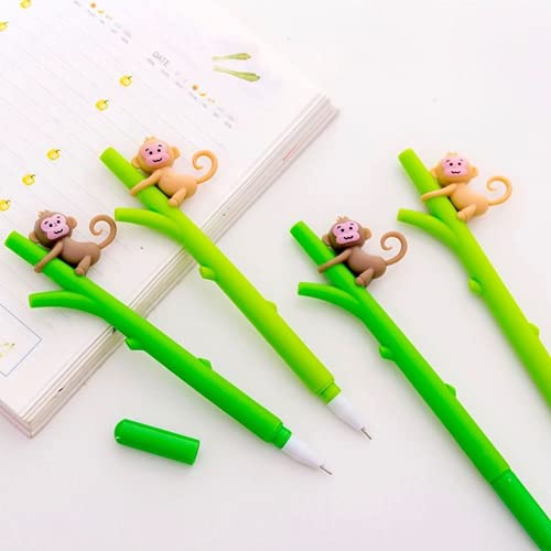 1 stücke Affe Gelstifte Neuheit Schreibwaren Niedlichen Cartoon Gelstift Niedliche Stifte und Bleistifte Student Unterschrift Stift Kawaii Schulbedarf Dauerhaft von U-M