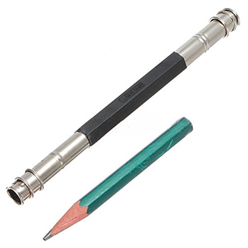 U-M Bleistiftverlängerung, Bleistiftkappe 7.6mm, 9mm Durchmesser, Legierung, Wiederverwendbar, Kunststoff, 13.5 * 1.2cm, Entzückende Qualität von U-M