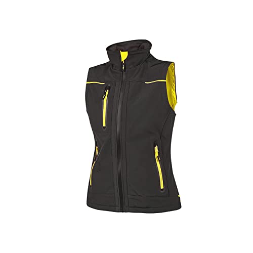 U-Power FU260BC Modell Universe Lady Softshellweste mit U-Tex-Membran, 96% Polyester/4% Elasthan, Black Carbon, L Größe von U Power