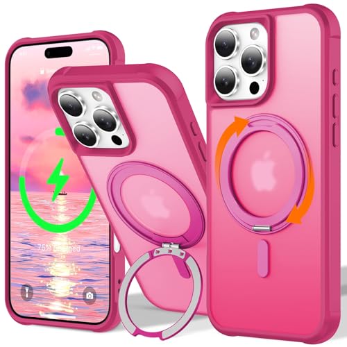 UMIONE 360° drehbares Magnetring-Design für iPhone 16 Pro Max, eingebauter unsichtbarer Schlaufenständer, kompatibel mit Magsafe, durchscheinende, ultradünne Schutzhülle in Militärqualität, stoßfest UMIONE 360° drehbares Magnetring-Design für iPhone 16 Pro Max, eingebauter unsichtbarer Schlaufenständer, kompatibel mit Magsafe, durchscheinende, ultradünne Schutzhülle in Militärqualität, stoßfest von U UMIONE