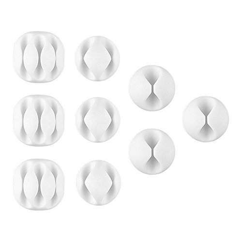 Kabelhalter Selbstklebend Weiß, U-horizon 9 Stück Kabelclips Schreibtisch Vielzwecke Kabelführung Kabel Organizer für Netzkabel, USB kabel, Kopfhörer Kabel, TV PC Laptop ZuhauseBüro, Weiß Kabelhalter Selbstklebend Weiß, U-horizon 9 Stück Kabelclips Schreibtisch Vielzwecke Kabelführung Kabel Organizer für Netzkabel, USB kabel, Kopfhörer Kabel, TV PC Laptop ZuhauseBüro, Weiß von U-horizon