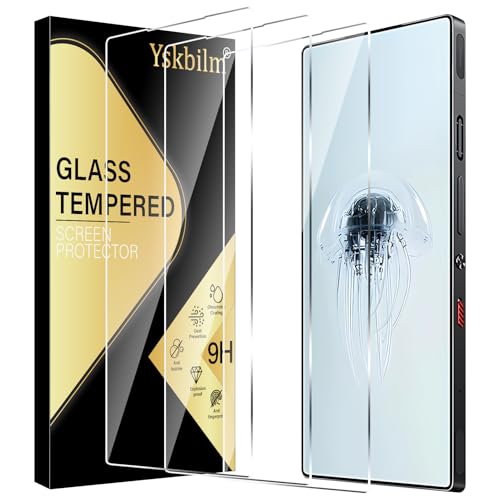 U. EHome (3 Pack) Schutzfolie für ZTE Nubia Red Magic 10 Pro / 10 Pro +, gehärtetes Glas flim, 9H Härte, Anti-Scratch, Fall Freundlich, Bubble Free, HD Klar von U. EHome