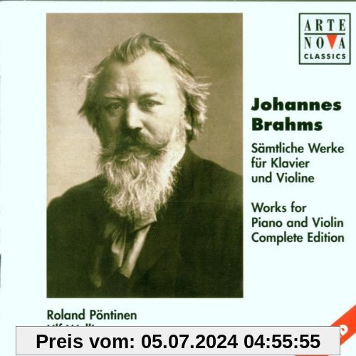 Johannes Brahms: Sämtliche Werke für Klavier und Violine (2 CD) von U. Wallin