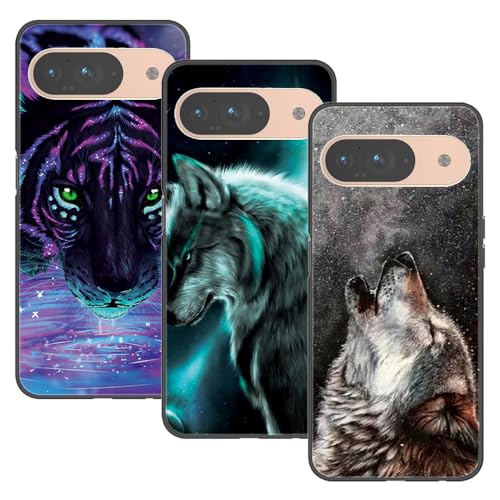 U.DARELIKE 3 Stück Hülle Silikon für Google Pixel 9 Pro Handyhülle Ultra Dünne Weiche TPU Schutzhülle Tiger Wolf Muster Bumper Back Cover für Google Pixel 9 Pro U.DARELIKE 3 Stück Hülle Silikon für Google Pixel 9 Pro Handyhülle Ultra Dünne Weiche TPU Schutzhülle Tiger Wolf Muster Bumper Back Cover für Google Pixel 9 Pro von U.DARELIKE