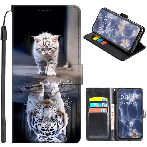 U.DARELIKE Handyhülle für Motorola Moto G15 4G Klappbar Hülle PU Leder Tasche Flip Cover Klapphülle Stoßfeste Schutzhülle mit Kartenfach für Motorola Moto G15 4G Weiße Katze Tiger U.DARELIKE Handyhülle für Motorola Moto G15 4G Klappbar Hülle PU Leder Tasche Flip Cover Klapphülle Stoßfeste Schutzhülle mit Kartenfach für Motorola Moto G15 4G Weiße Katze Tiger von U.DARELIKE