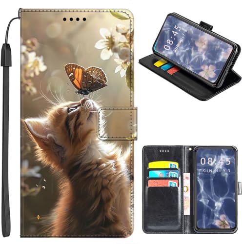 U.DARELIKE Handyhülle für Samsung Galaxy A16 Klappbar Hülle PU Leder Tasche Flip Cover Klapphülle Stoßfeste Schutzhülle mit Kartenfach für Samsung Galaxy A16 Katze Küssen Schmetterling U.DARELIKE Handyhülle für Samsung Galaxy A16 Klappbar Hülle PU Leder Tasche Flip Cover Klapphülle Stoßfeste Schutzhülle mit Kartenfach für Samsung Galaxy A16 Katze Küssen Schmetterling von U.DARELIKE