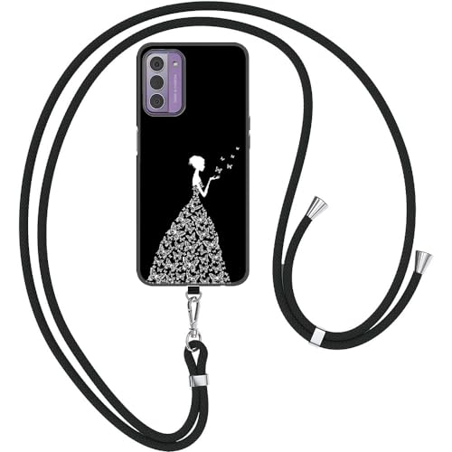 U.DARELIKE Handykette für Nokia G42 5G Hülle mit Band Handyhülle für zum Umhängen Ultra Dünne Weiche TPU Schutzhülle Schönes Mädchen Muster Bumper Cover für Nokia G42 5G U.DARELIKE Handykette für Nokia G42 5G Hülle mit Band Handyhülle für zum Umhängen Ultra Dünne Weiche TPU Schutzhülle Schönes Mädchen Muster Bumper Cover für Nokia G42 5G von U.DARELIKE