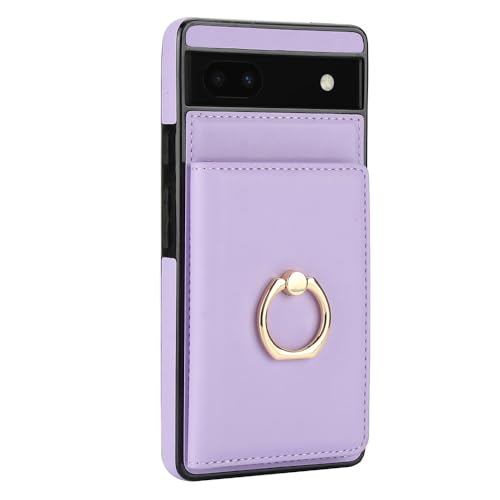 U.DARELIKE Hülle für Google Pixel 6A PU Leder Kartenfach Handyhülle mit Ringhalterung Kratzfeste Rückseitige Schutzhülle TPU Bumper Ständer Cover für Google Pixel 6A - Lavendel U.DARELIKE Hülle für Google Pixel 6A PU Leder Kartenfach Handyhülle mit Ringhalterung Kratzfeste Rückseitige Schutzhülle TPU Bumper Ständer Cover für Google Pixel 6A - Lavendel von U.DARELIKE