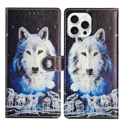 U.DARELIKE Hülle für iPhone 14 Pro Max PU Leder Klappbar Schutzhülle Tasche Handyhülle Flip Cover Wolf Muster Klapphülle mit Kartenfach Standfunktion für iPhone 14 Pro Max U.DARELIKE Hülle für iPhone 14 Pro Max PU Leder Klappbar Schutzhülle Tasche Handyhülle Flip Cover Wolf Muster Klapphülle mit Kartenfach Standfunktion für iPhone 14 Pro Max von U.DARELIKE