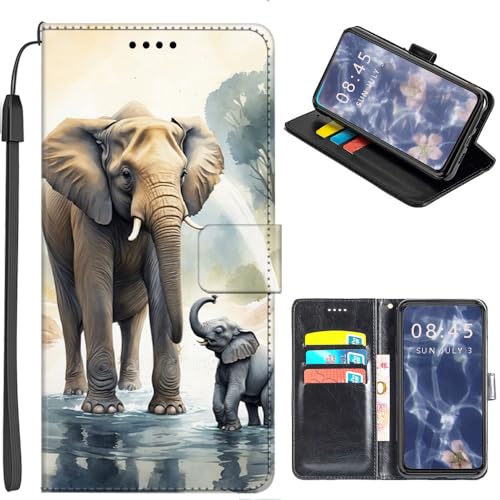U.DARELIKE Hülle kompatibel mit iPhone 14 Pro PU Leder Handyhülle Tasche Flip Cover Klapphülle mit Kartenfach Kartenfach Schutzhülle für iPhone 14 Pro Elefant U.DARELIKE Hülle kompatibel mit iPhone 14 Pro PU Leder Handyhülle Tasche Flip Cover Klapphülle mit Kartenfach Kartenfach Schutzhülle für iPhone 14 Pro Elefant von U.DARELIKE