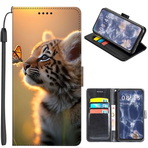 U.DARELIKE Hülle kompatibel mit iPhone 16E PU Leder Handyhülle Tasche Flip Cover Klapphülle mit Kartenfach Kartenfach Schutzhülle für iPhone 16E Tiger Schmetterling U.DARELIKE Hülle kompatibel mit iPhone 16E PU Leder Handyhülle Tasche Flip Cover Klapphülle mit Kartenfach Kartenfach Schutzhülle für iPhone 16E Tiger Schmetterling von U.DARELIKE