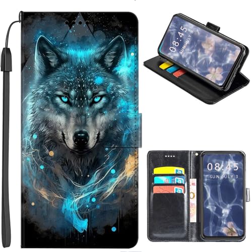 U.DARELIKE Hülle kompatibel mit realme 14 Pro Plus 5G PU Leder Handyhülle Tasche Flip Cover Klapphülle mit Kartenfach Kartenfach Schutzhülle für realme 14 Pro Plus 5G Mystischer Wolf U.DARELIKE Hülle kompatibel mit realme 14 Pro Plus 5G PU Leder Handyhülle Tasche Flip Cover Klapphülle mit Kartenfach Kartenfach Schutzhülle für realme 14 Pro Plus 5G Mystischer Wolf von U.DARELIKE