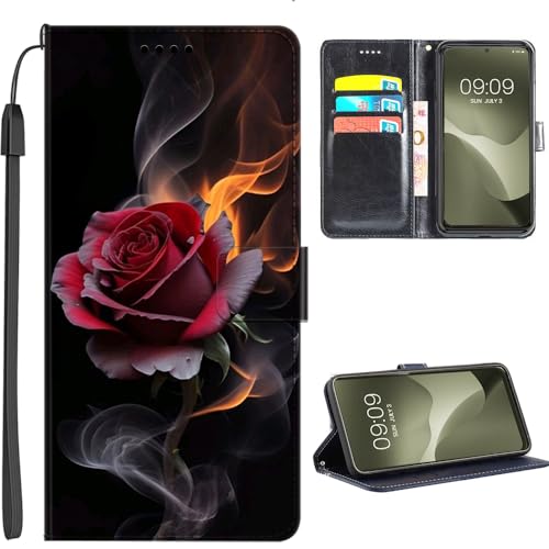 U.DARELIKE Hülle kompatibel mit iPhone 15 Pro Max PU Leder Handyhülle Tasche Flip Cover Klapphülle Magnetverschluss Schutzhülle für iPhone 15 Pro Max Feuer Rosen U.DARELIKE Hülle kompatibel mit iPhone 15 Pro Max PU Leder Handyhülle Tasche Flip Cover Klapphülle Magnetverschluss Schutzhülle für iPhone 15 Pro Max Feuer Rosen von U.DARELIKE