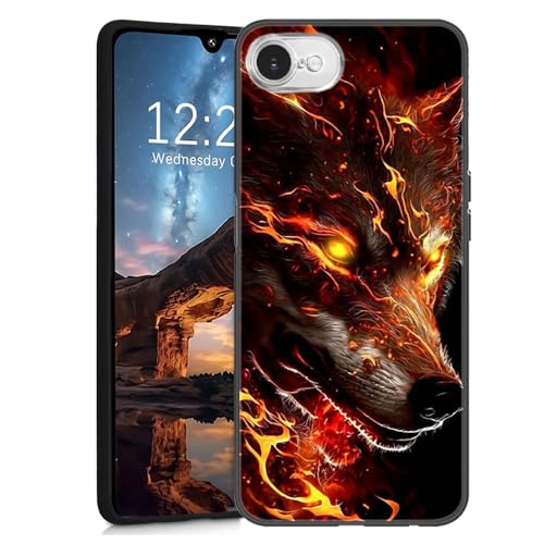 U.DARELIKE Silikon Hülle für iPhone 16e Handyhülle Ultra Dünne Weiche Stoßfeste Schutzhülle Tier Muster Slim TPU Bumper Cover für iPhone 16e, Feuer Wolf U.DARELIKE Silikon Hülle für iPhone 16e Handyhülle Ultra Dünne Weiche Stoßfeste Schutzhülle Tier Muster Slim TPU Bumper Cover für iPhone 16e, Feuer Wolf von U.DARELIKE