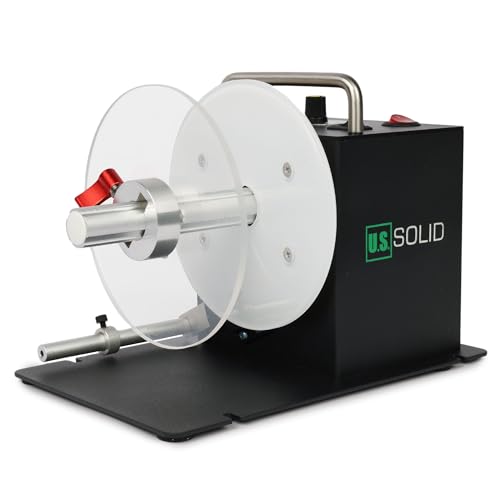 U.S. Solid Automatische Etikettenaufwickler, 1 "/1,5"/3" Kernhalterung, max. Etikettenbreite 80 mm, beidseitige Umwicklung von U.S. Solid