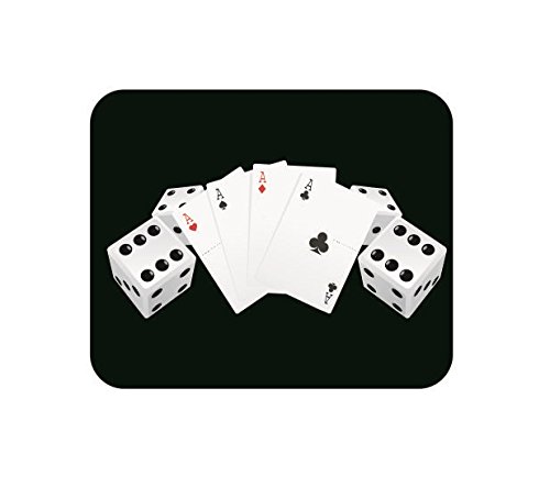 U24 Mousepad Textil ASSE und Würfel schwarz Mauspad U24 Mousepad Textil ASSE und Würfel schwarz Mauspad von U24
