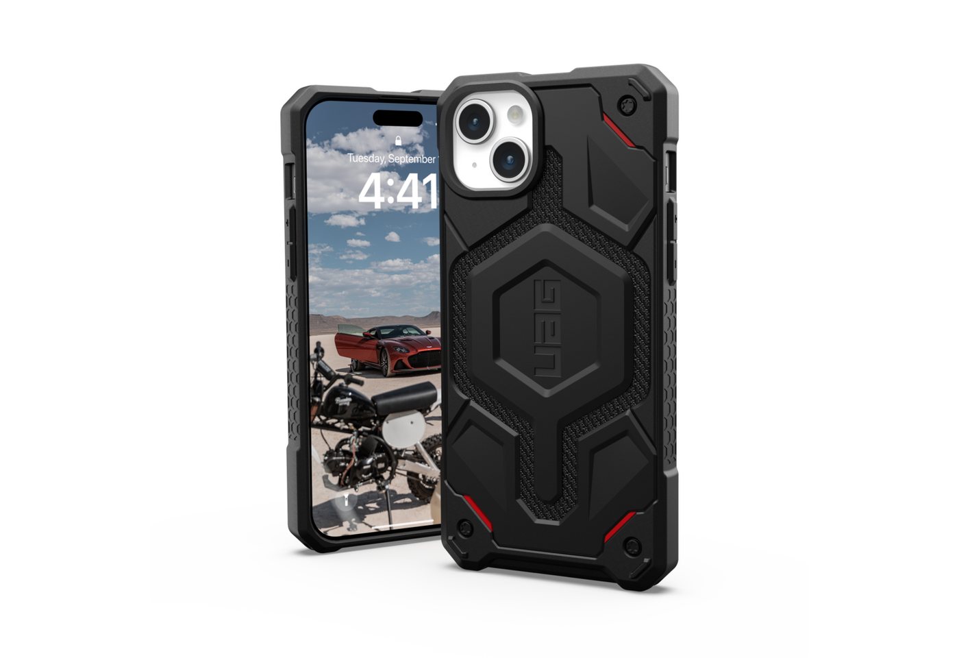 UAG Handyhülle Monarch Pro - iPhone 15 Plus Hülle, [MagSafe optimiert, Fallschutz nach Militärstandard] von UAG