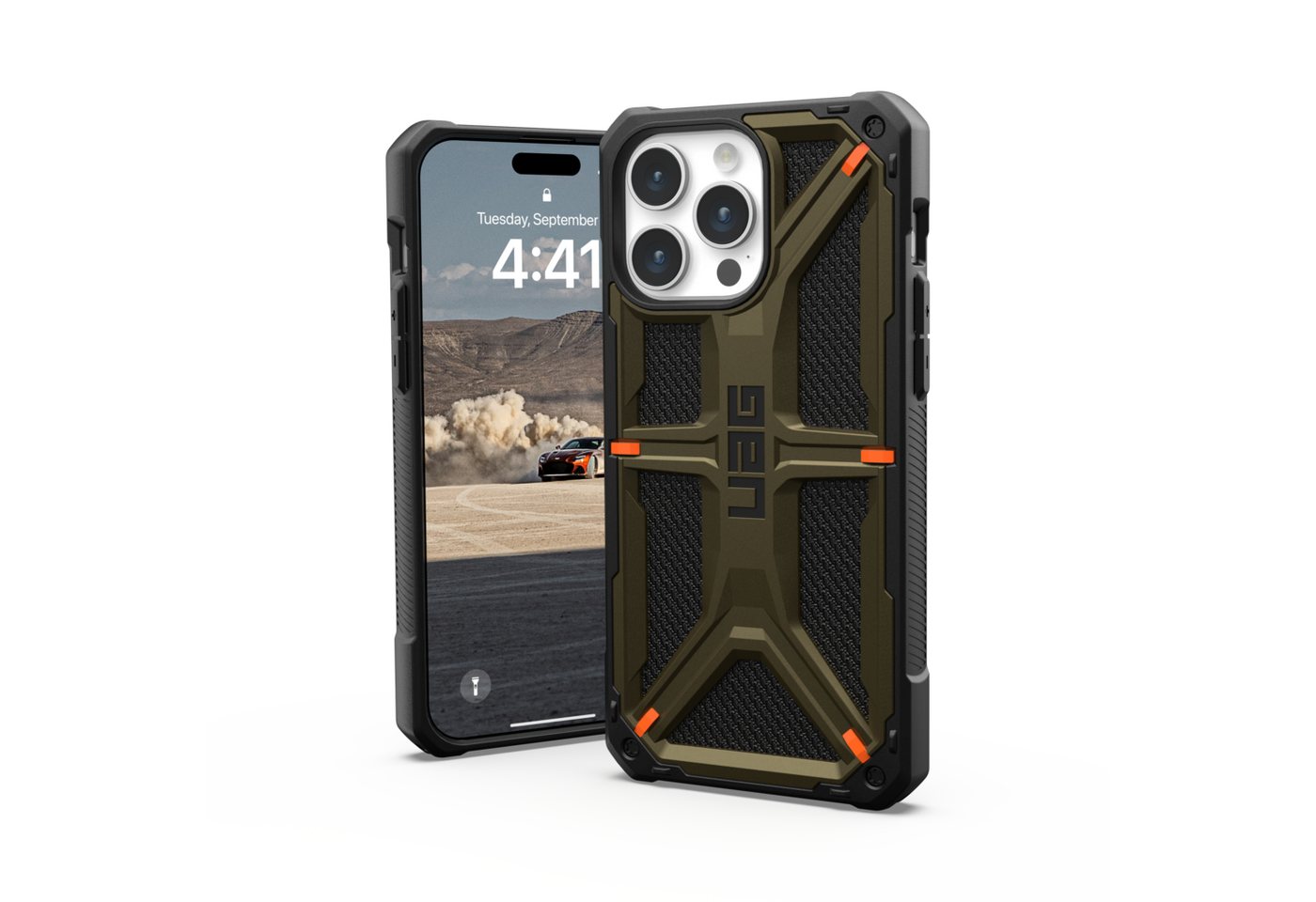 UAG Handyhülle Monarch - iPhone 15 Pro Max Hülle, [Wireless-Charging kompatibel, Fallschutz nach Militärstandard] von UAG