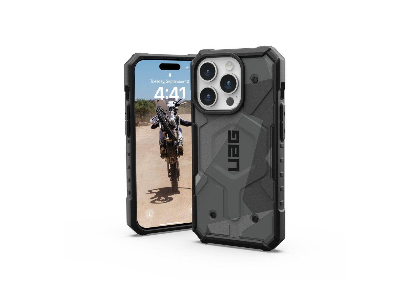 UAG Handyhülle Pathfinder - iPhone 15 Pro MagSafe Hülle, [MagSafe optimiert, Fallschutz nach Militärstandard] von UAG