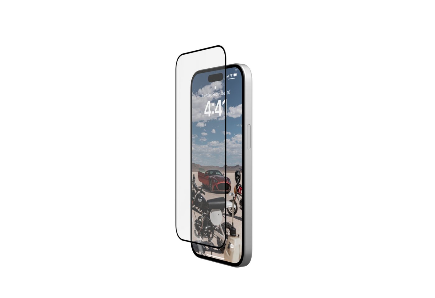 UAG Plus Tempered Glass für Apple iPhone 15, Displayschutzglas, [Zweifach gehärtetes Glas, Anti-Fingerabdruck, Inkl. Montagekit] von UAG