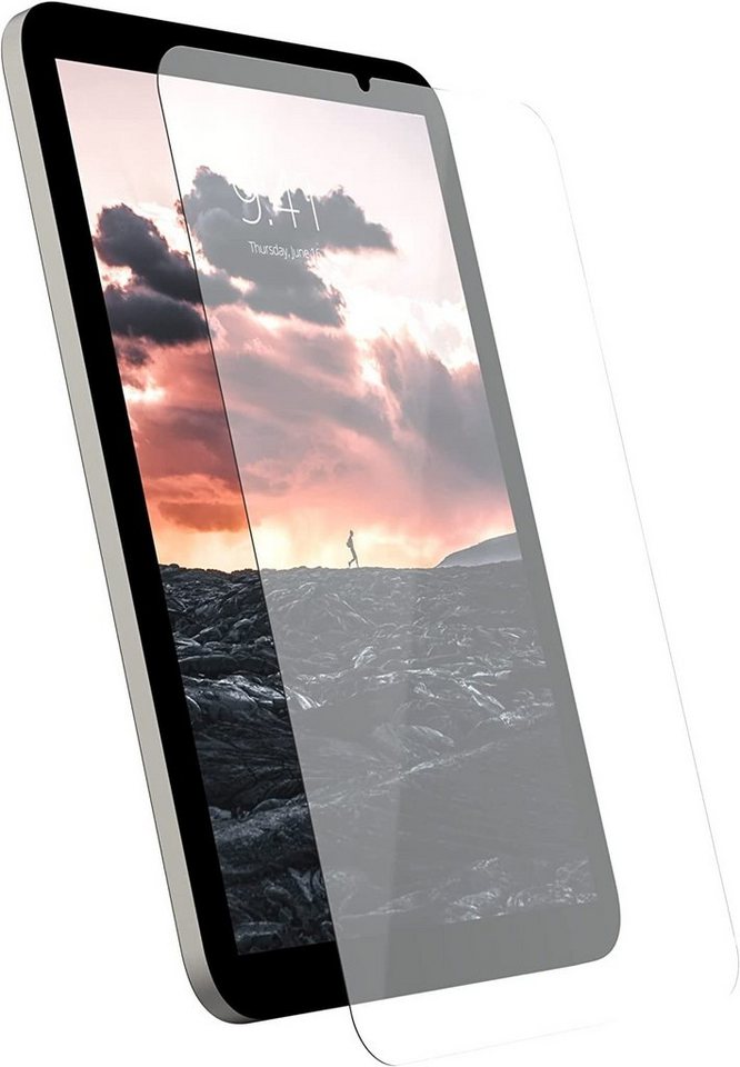 UAG Schutzfolie PLUS Tempered Glass Displayschutzfolie, (Apple iPad mini 6 Panzerglas, Anti-Fingerabdruck Beschichtung, 3D Touch kompatibel, 0,2mm dünn), 9H Härtegrad, Ultra transparent, 100% passgenau von UAG