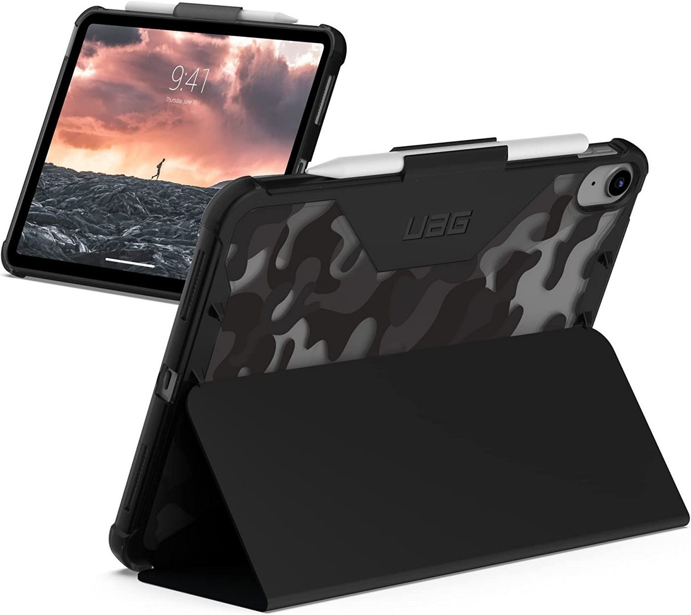 UAG Tablet-Hülle Plyo SE - Apple iPad 10,9 (2022) Hülle 10,9 Zoll, [Apple Pencil Halterung, Wake / Sleep] von UAG