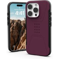 UAG Urban Armor Gear Civilian MagSafe Case Apple iPhone 16 Pro bordeaux (rot) von UAG