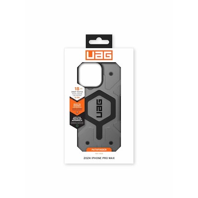 UAG Urban Armor Gear Pathfinder MagSafe Case Apple iPhone 16 Pro Max ash (transparent/grau) von UAG