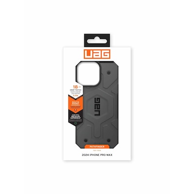 UAG Urban Armor Gear Pathfinder MagSafe Case Apple iPhone 16 Pro Max silber von UAG