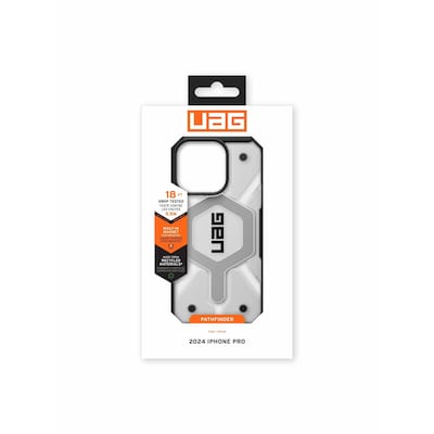 UAG Urban Armor Gear Pathfinder MagSafe Case Apple iPhone 16 Pro ice (transparent) von UAG